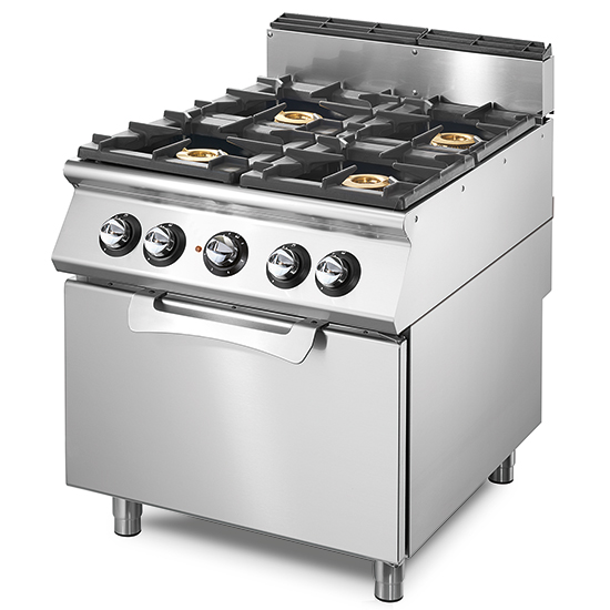 VS7080CFG || 4 BURNER GAS RANGE ON STATIC GAS OVEN
